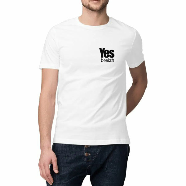 T-shirt blanc Yes Breizh